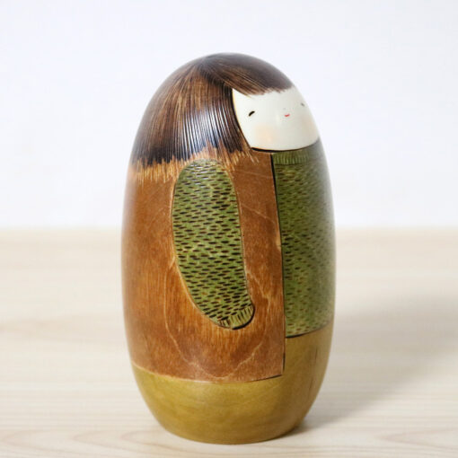 Usaburo Creative Kokeshi Doll A Winter Day Right