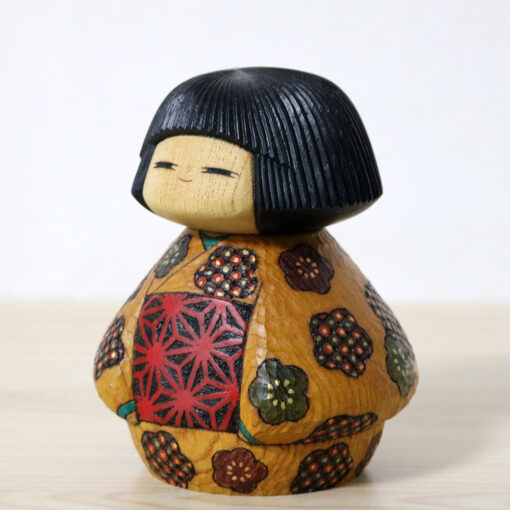 Watanabe Kunihiko Creative Kokeshi Doll Girl Left
