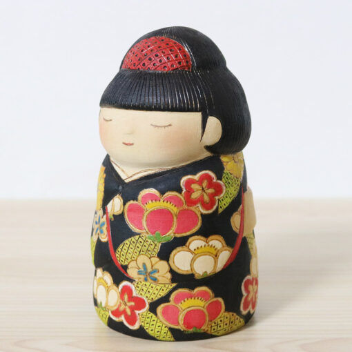 Yuko Yamazaki Creative Kokeshi Doll Osumashi Left