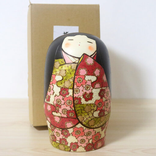 Fumio Tomidokoro Creative Kokeshi Doll Sakura Flowers