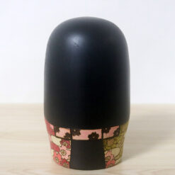 Fumio Tomidokoro Creative Kokeshi Doll Sakura Flowers Back