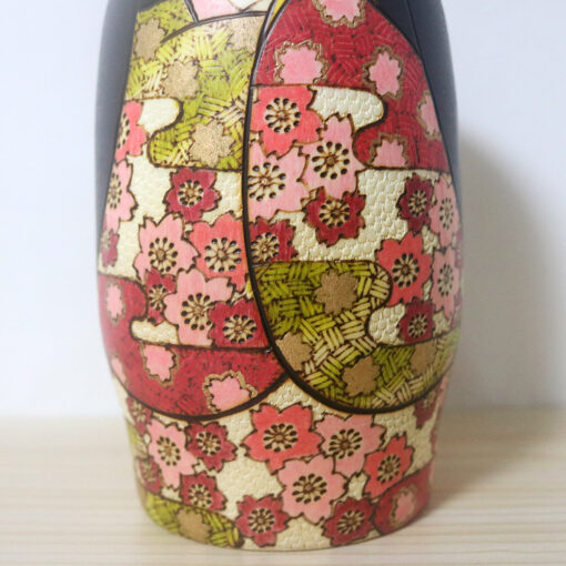 Fumio Tomidokoro Creative Kokeshi Doll Sakura Flowers Body