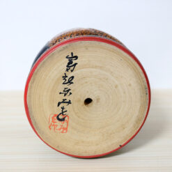 Fumio Tomidokoro Vintage Kokeshi Flower Girl Signature