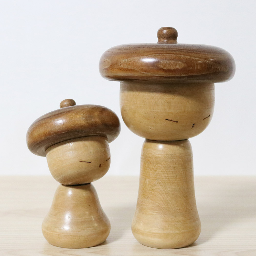 hideo-ishihara-vintage-kokeshi-dolls-boshi-no-akachan-right Hideo Ishihara Vintage Kokeshi Dolls Boshi No Akachan Right