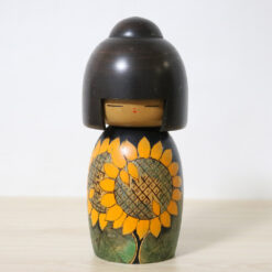 Yushi Kawase Vintage Kokeshi Doll Sunflower