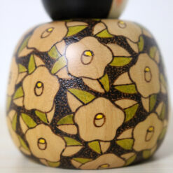 Fumio Tomidokoro Kokeshi Doll Hizashi Flower Decorations