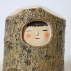 Fumio Tomidokoro Kokeshi Doll Mountain Child Face