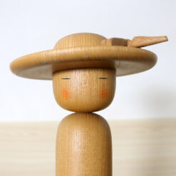 Fumio Tomidokoro Vintage Kokeshi Doll End Of Summer Face