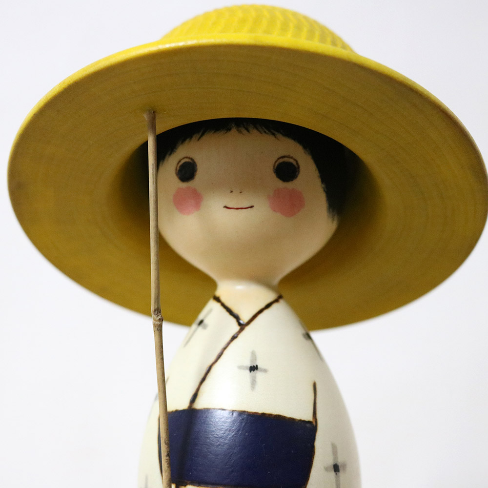 Sekiguchi Sansaku Kokeshi Doll The Sound Of Cicadas Face