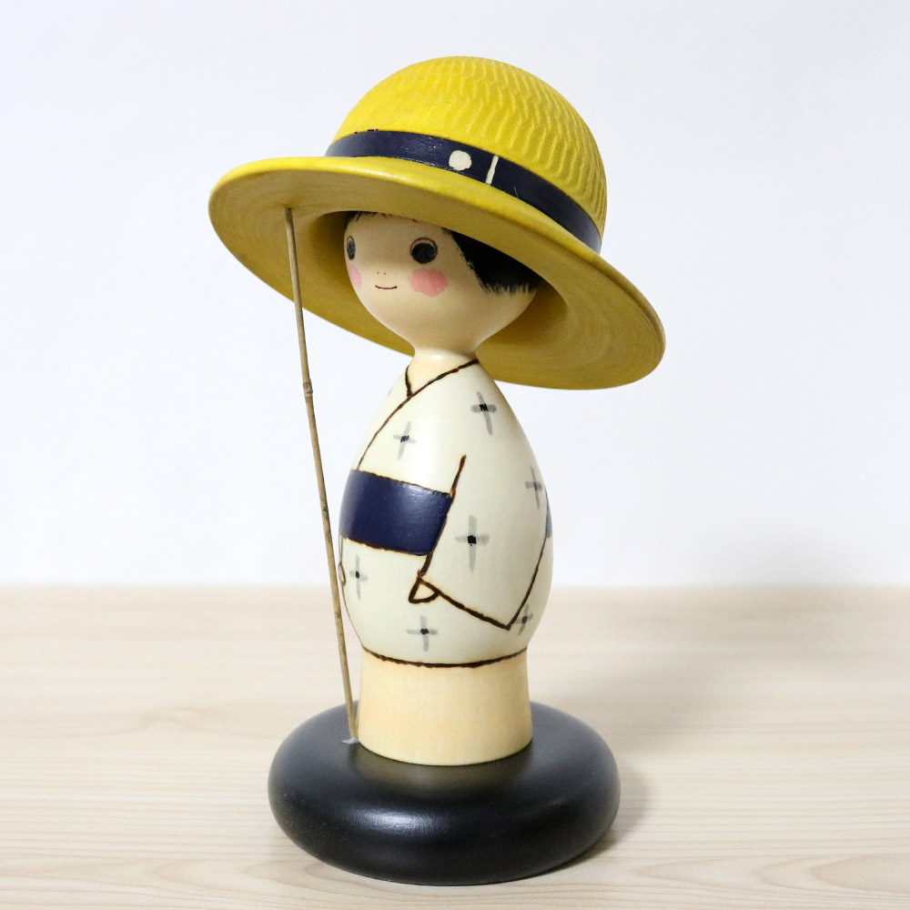Sekiguchi Sansaku Kokeshi Doll The Sound Of Cicadas Left