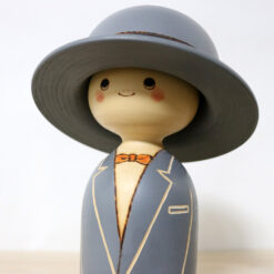 Sekiguchi Sansaku Vintage Kokeshi Doll Dads Hat Face