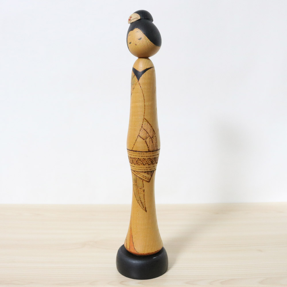 Sekiguchi Sansaku Vintage Kokeshi Doll Iki Left