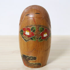 Aoki Ryoka Vintage Japanese Kokeshi Doll Camellia