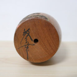 Aoki Ryoka Vintage Japanese Kokeshi Doll Camellia Signature