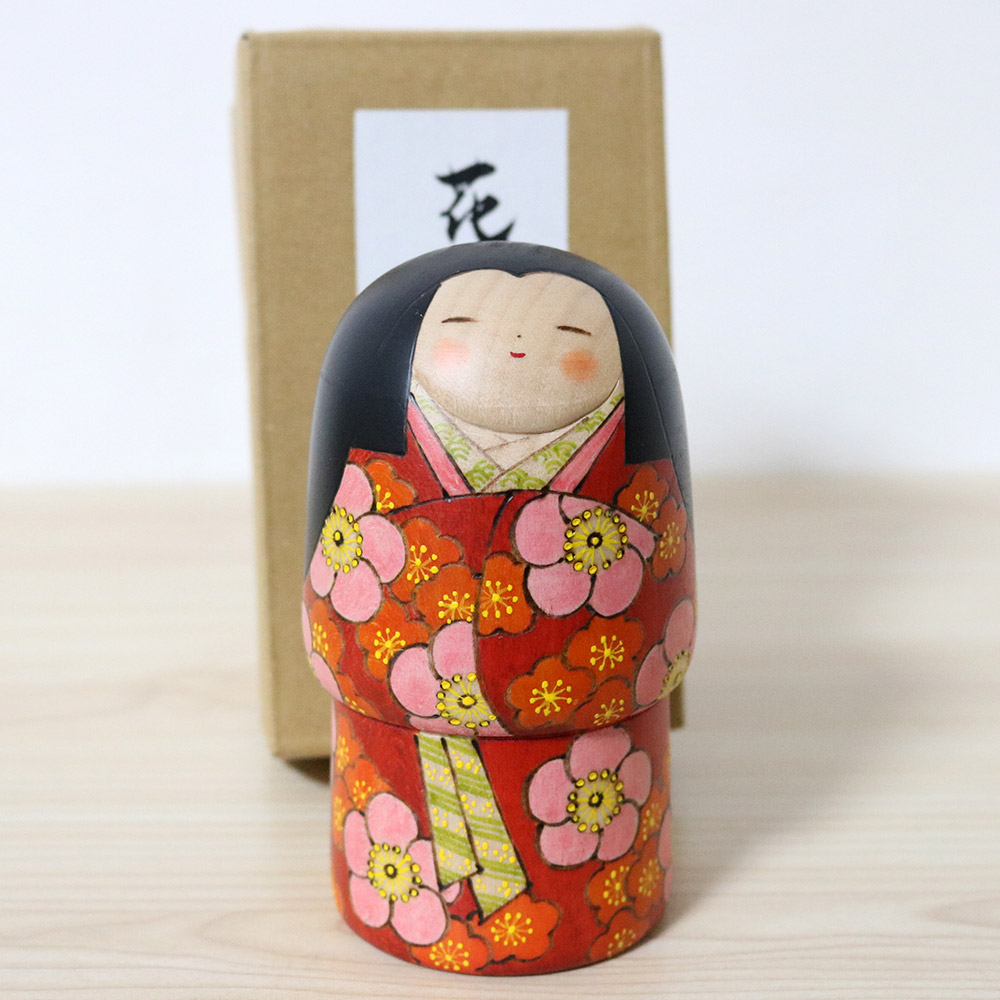 Fumio Tomidokoro Creative Kokeshi Doll Hanaemi