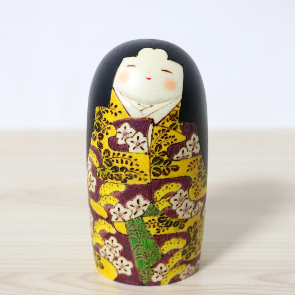 Fumio Tomidokoro Creative Kokeshi Doll Hanano Front