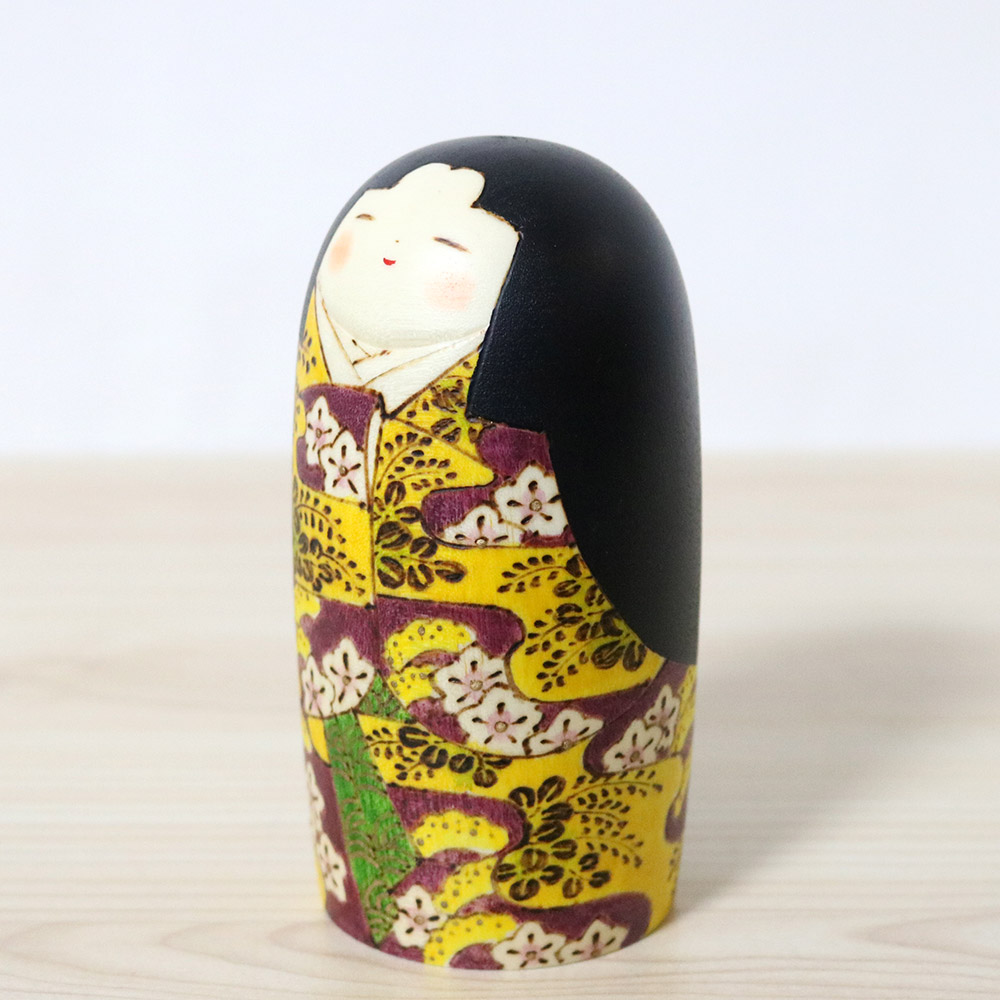 Fumio Tomidokoro Creative Kokeshi Doll Hanano Left
