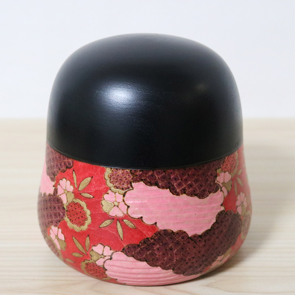 Fumio Tomidokoro Japanese Kokeshi Doll Hana Akari Back