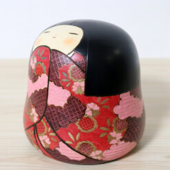 Fumio Tomidokoro Japanese Kokeshi Doll Hana Akari Left