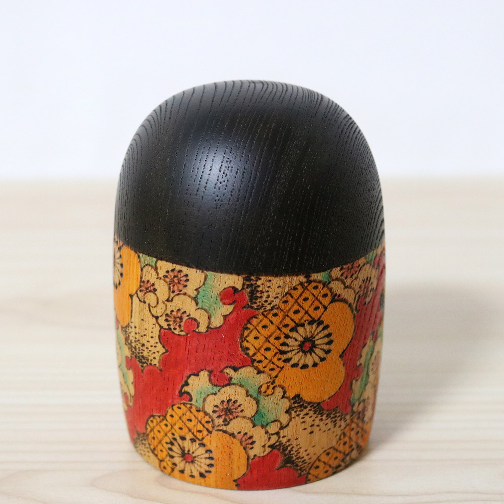 Fumio Tomidokoro Kokeshi Doll Koubai Back
