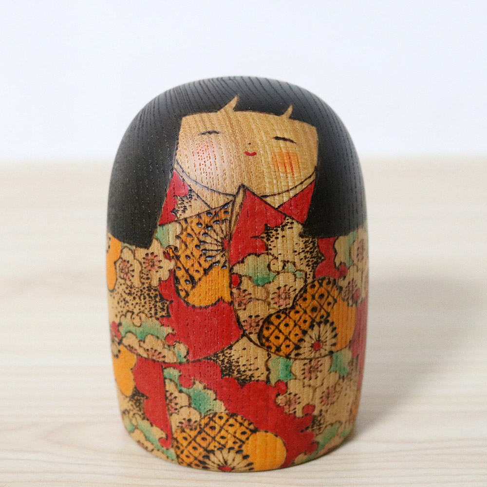 Fumio Tomidokoro Kokeshi Doll Koubai Front