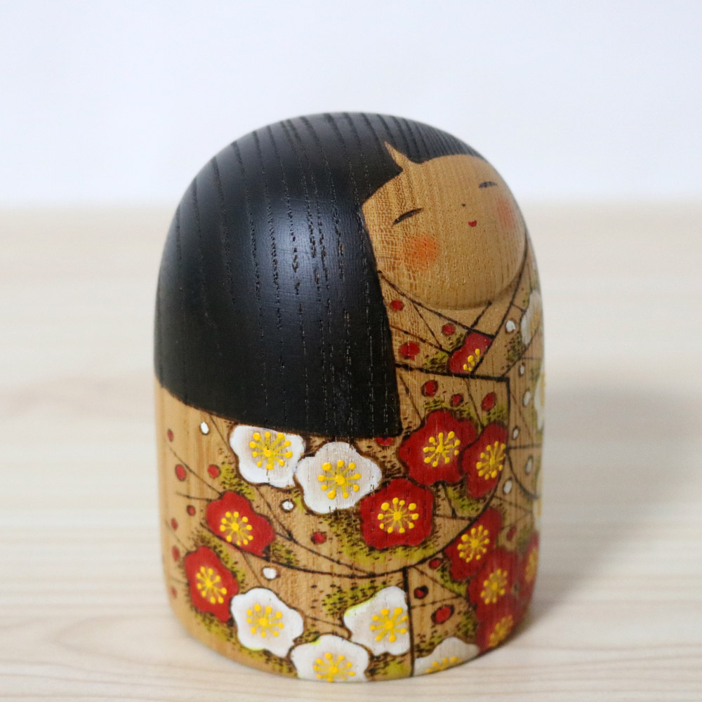 Fumio Tomidokoro Kokeshi Doll Plum Grove Right