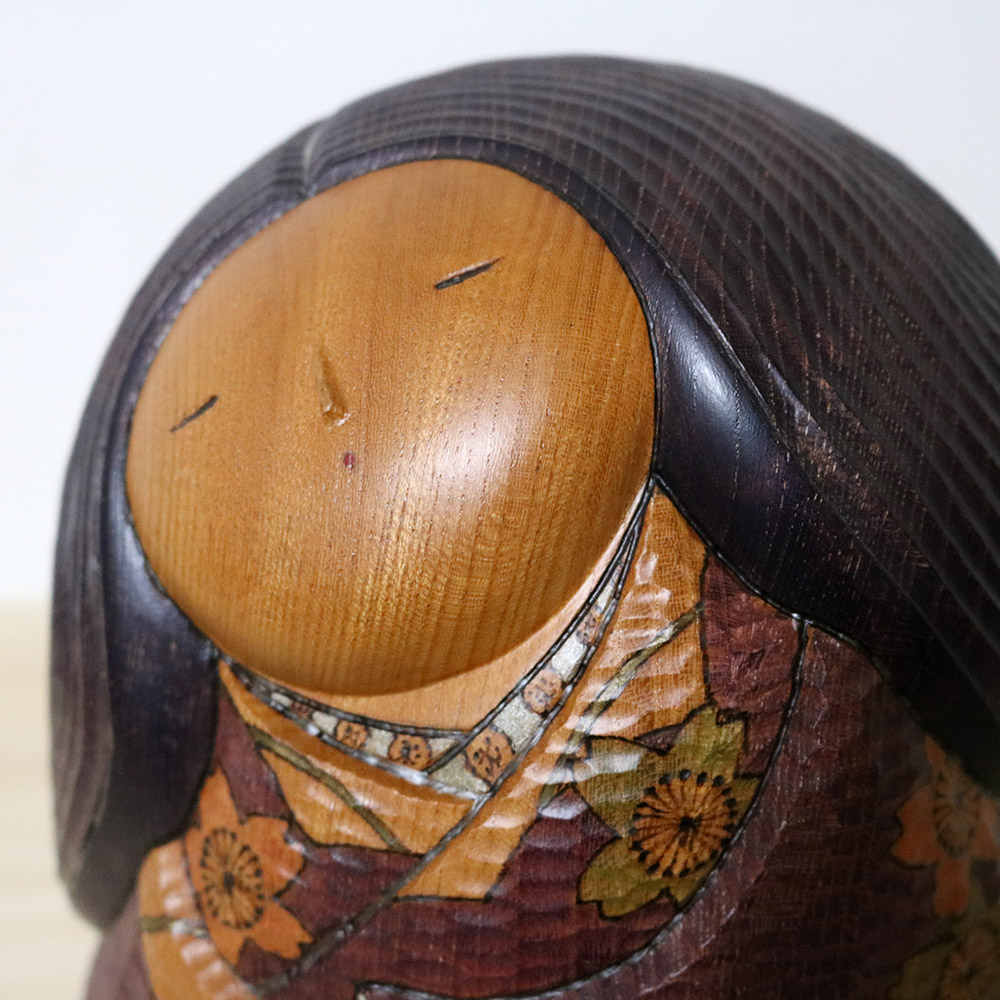 Iguchi Satoru Vintage Kokeshi Doll Oka Face