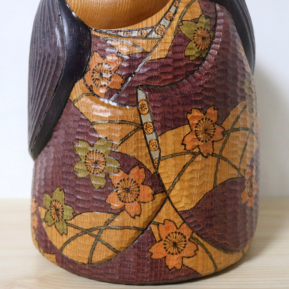 Iguchi Satoru Vintage Kokeshi Doll Oka Kimono