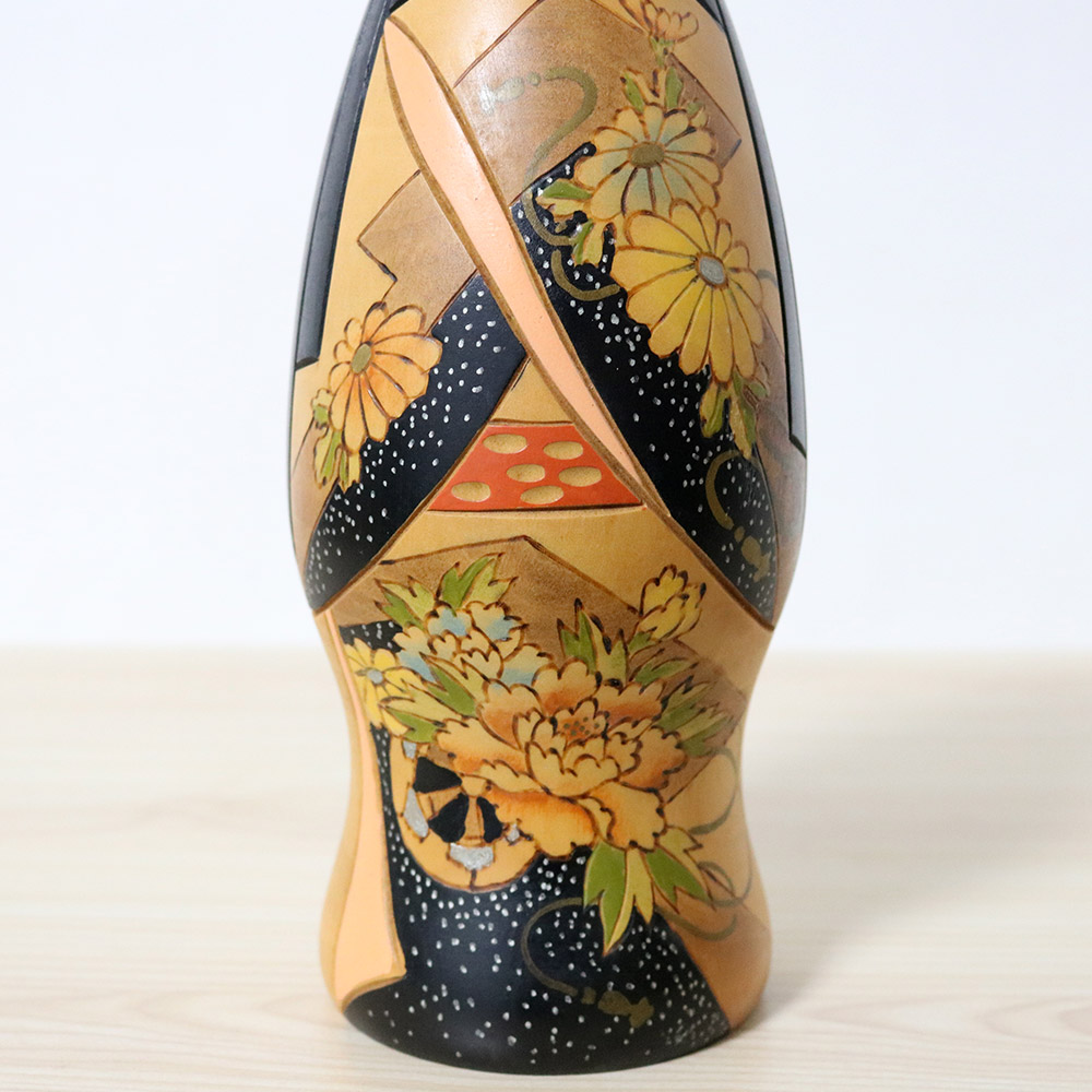 Ishimura Vintage Kokeshi Doll Akebono Kimono