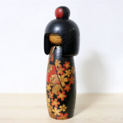 Miyashita Hajime Tall Vintage Kokeshi Doll Left