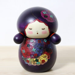 Sekiguchi Sansaku Kokeshi Doll Ajisai Front