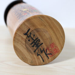 Sekiguchi Toa Vintage Kokeshi Doll Flower Garden Signature