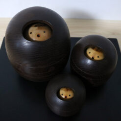 Shido Shozan Vintage Kokeshi Art Winter Retreat Faces