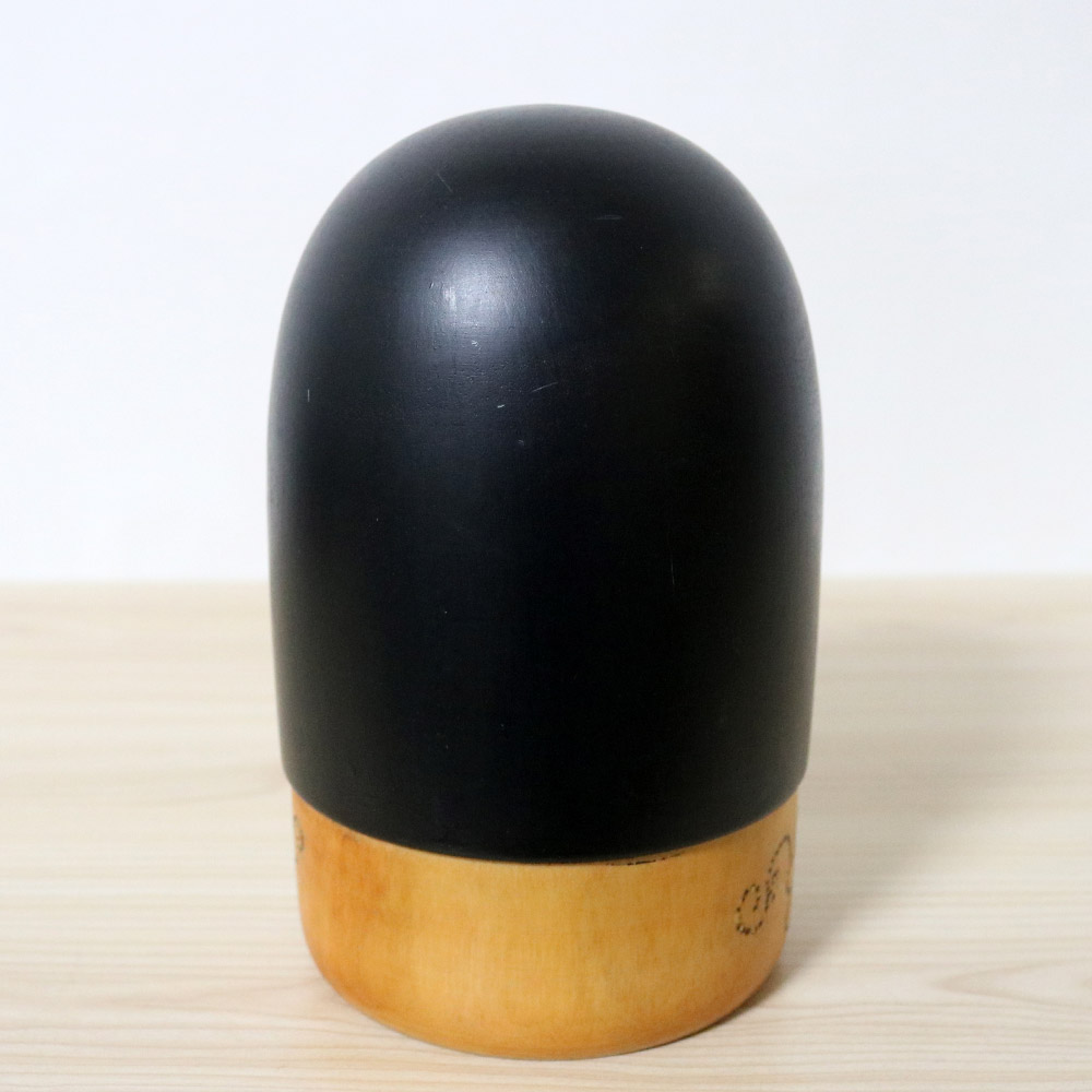 Yoshio Otani Vintage Kokeshi Doll Plum Back