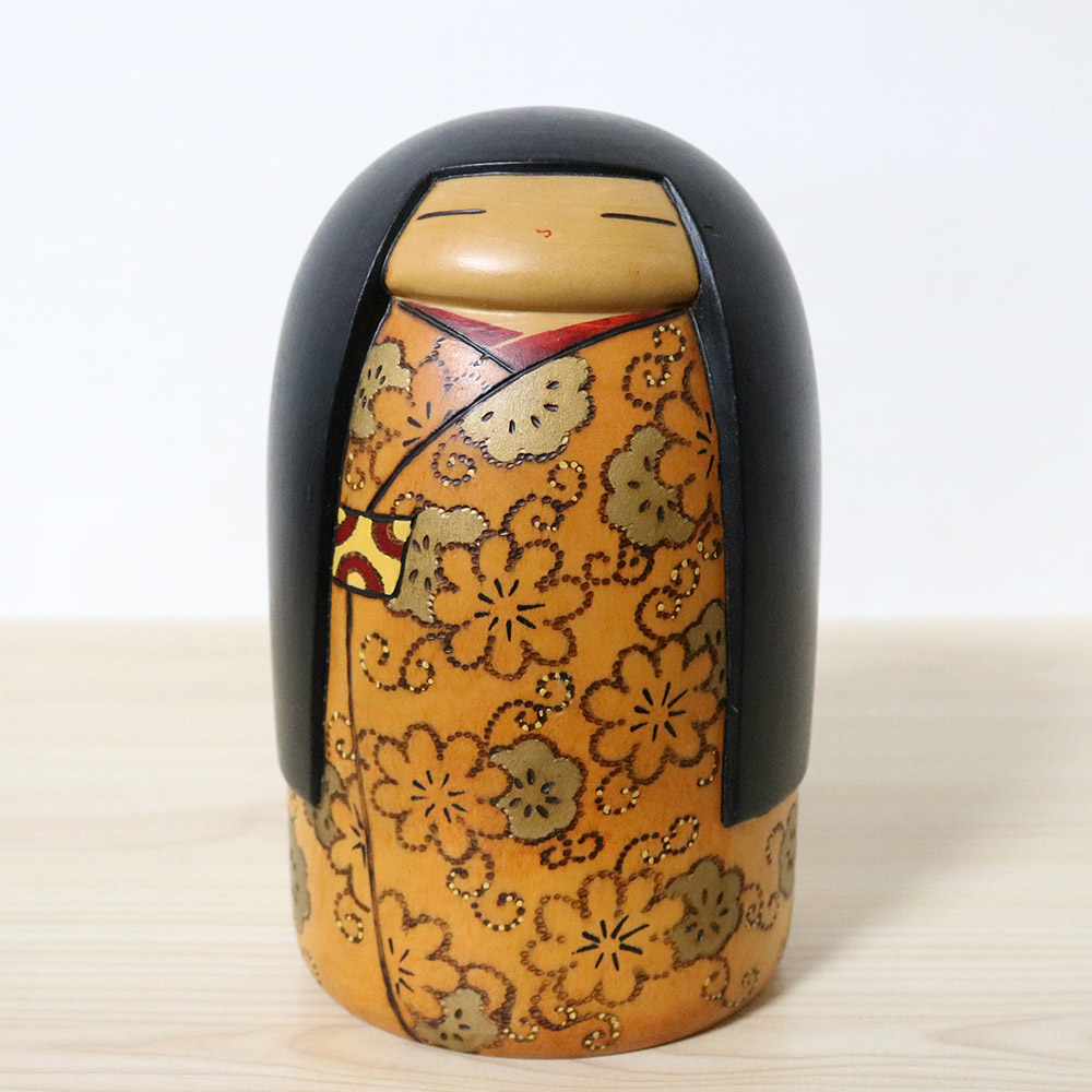 Yoshio Otani Vintage Kokeshi Doll Plum