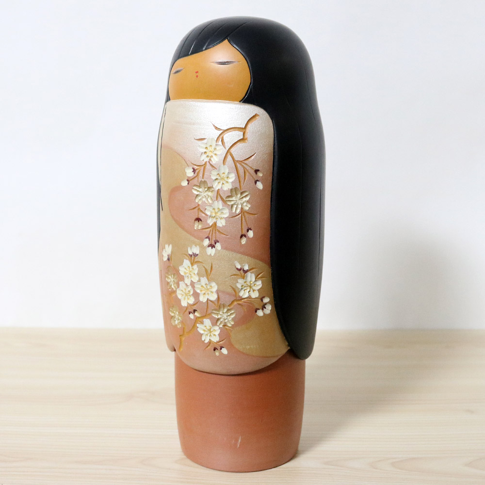 Kaoru Nozawa Vintage Kokeshi Doll Myoshino Left