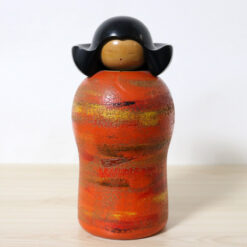 Katase Kaihei Vintage Kokeshi Doll Orange