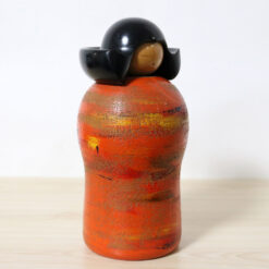 Katase Kaihei Vintage Kokeshi Doll Orange Right