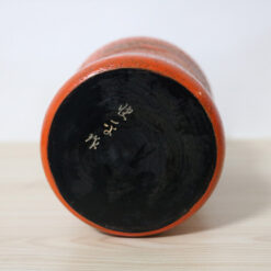 Katase Kaihei Vintage Kokeshi Doll Orange Signature