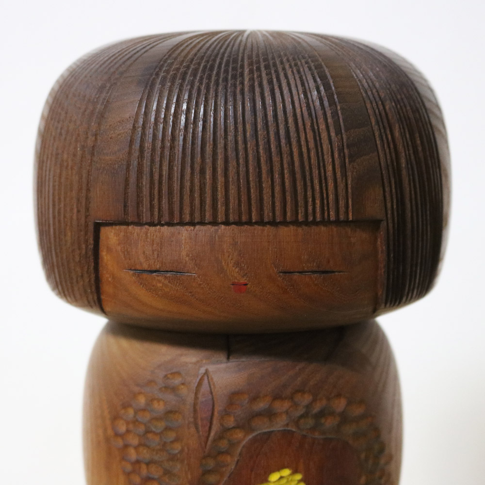 Kato Masami Vintage Kokeshi Doll Camelia Child Face