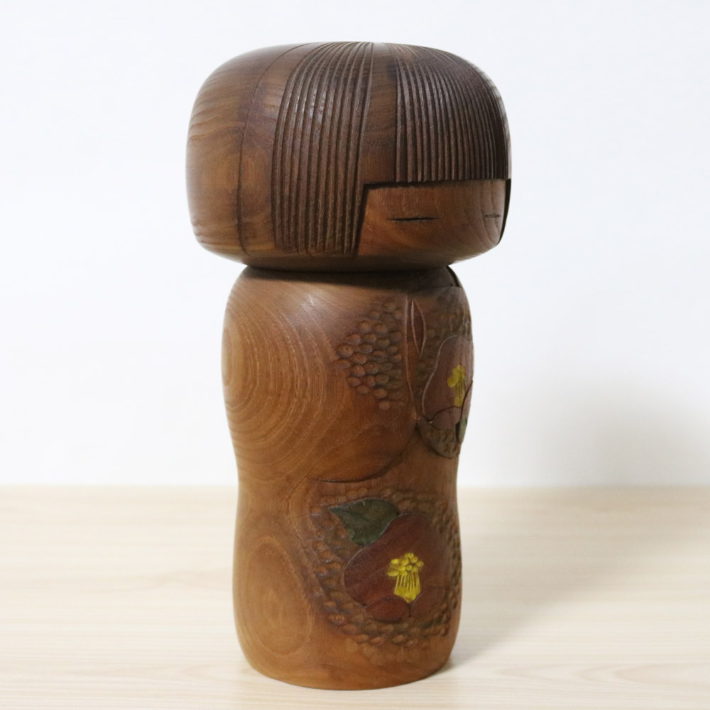 Kato Masami Vintage Kokeshi Doll Camelia Child Right
