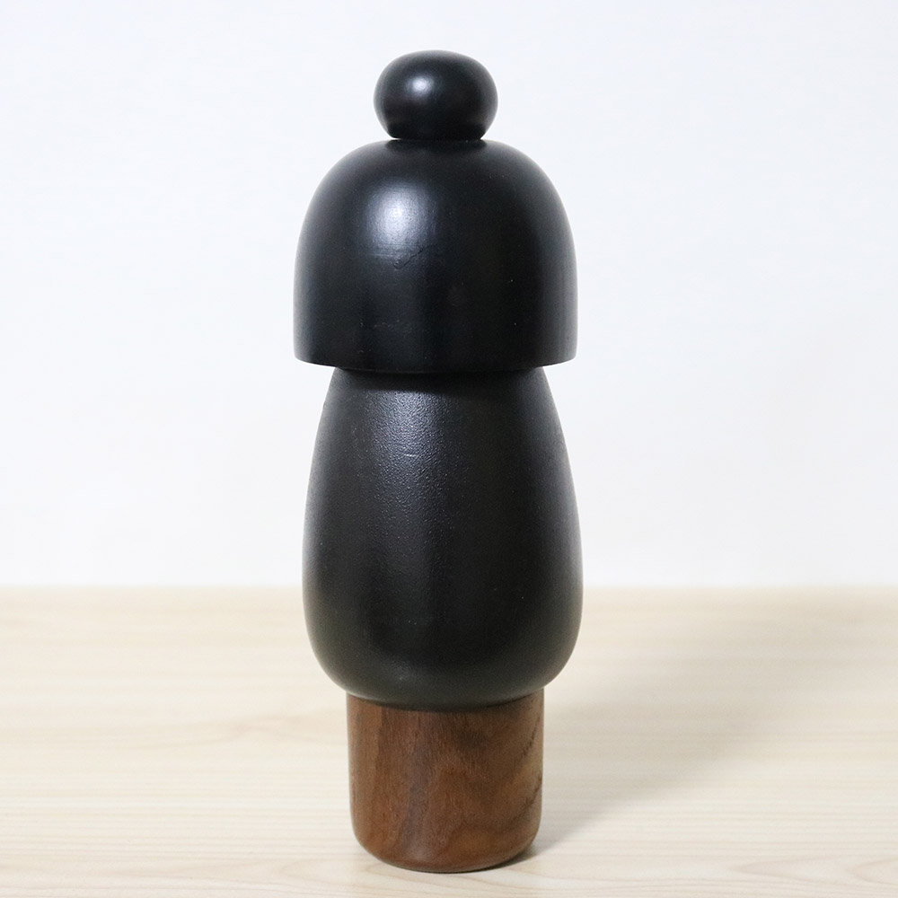 Kazuo Takamizawa Black Vintage Creative Kokeshi Back