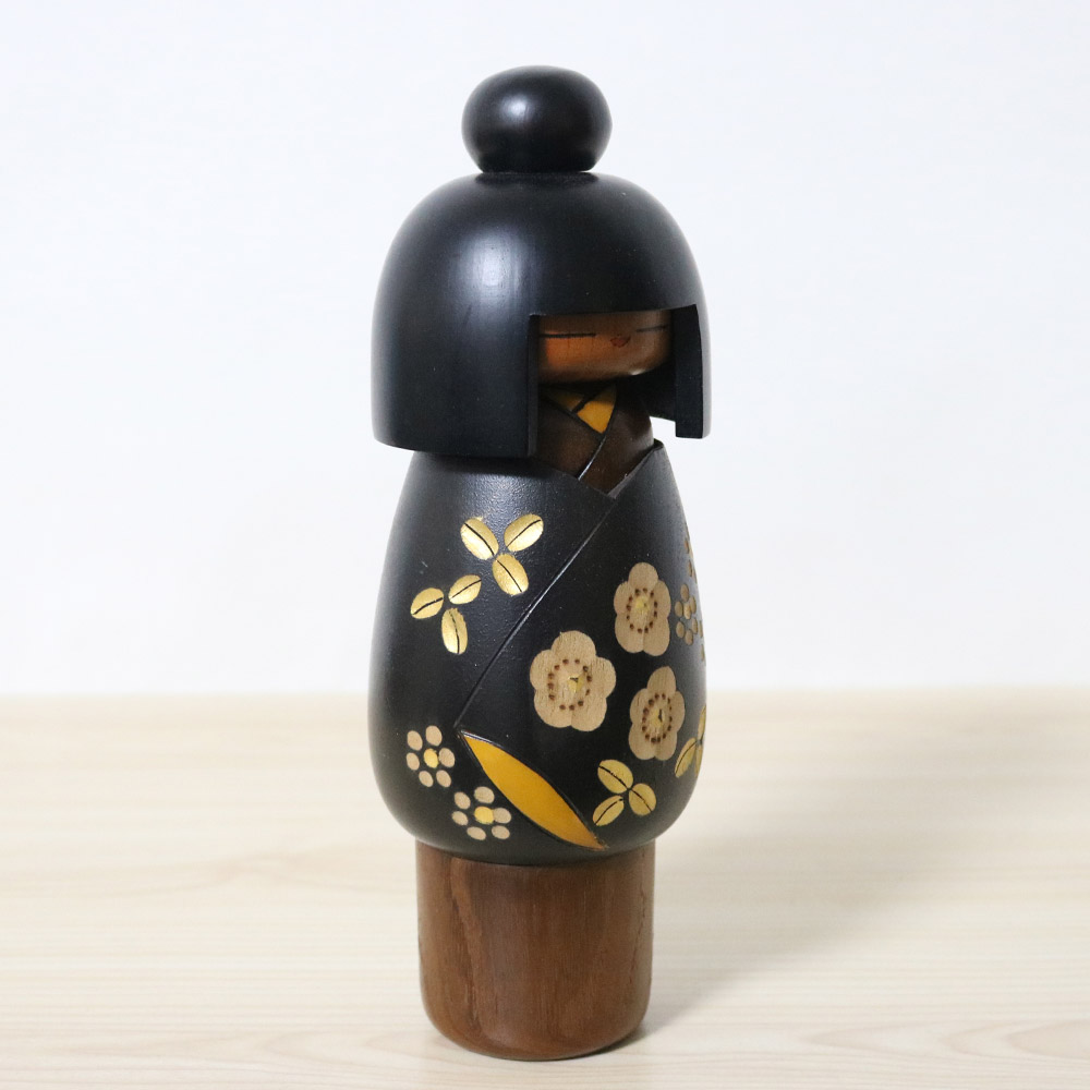 Kazuo Takamizawa Black Vintage Creative Kokeshi Right