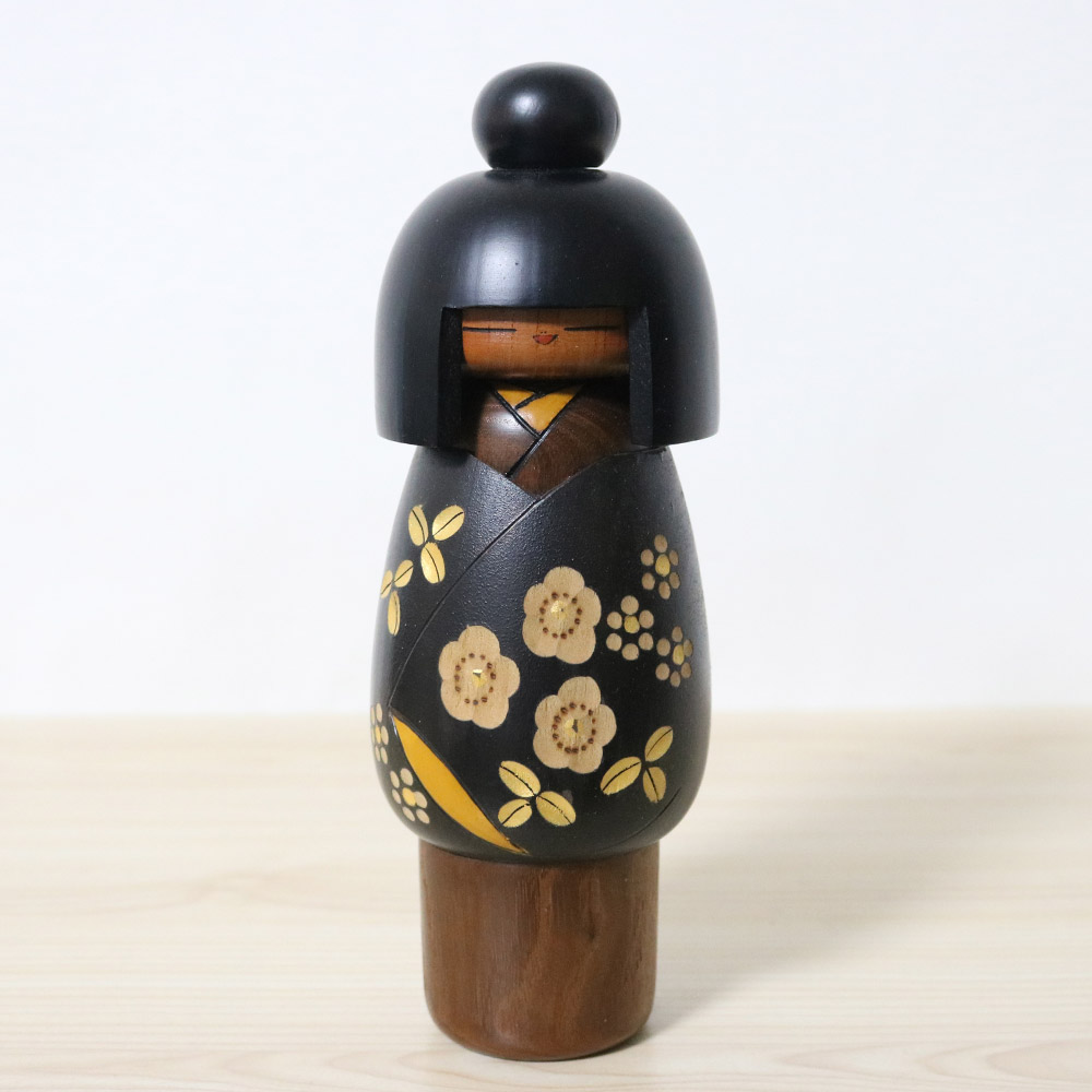 Kazuo Takamizawa Black Vintage Creative Kokeshi
