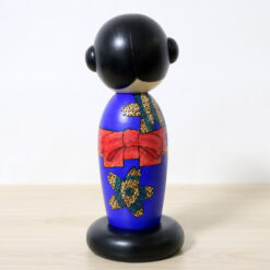 Oki Yasunobu Creative Kokeshi Doll Tomodachi Blue Back