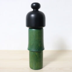 Sato Suigai Green Vintage Kokeshi Back