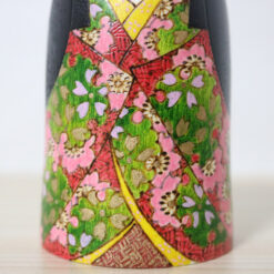 Fumio Tomidokoro Creative Kokeshi Doll Spring Of Flowers Kimono