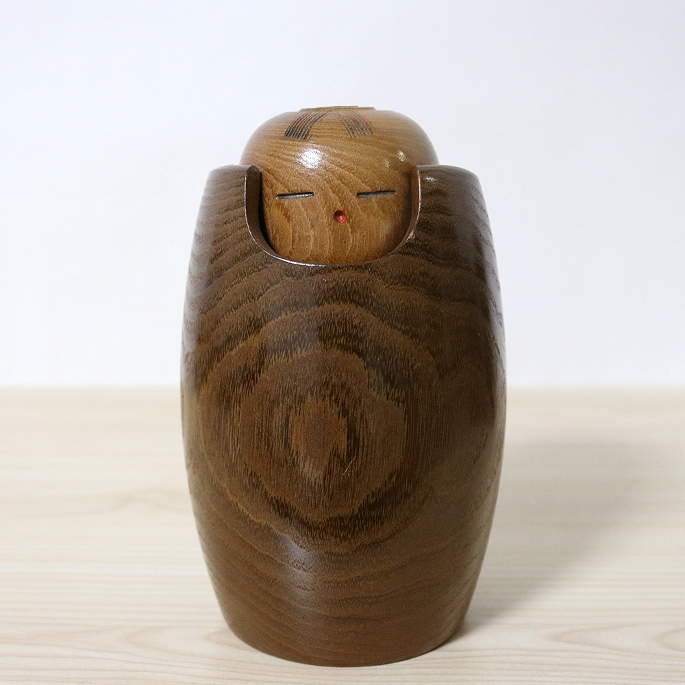 Miyajima Muhitsu Kokeshi Doll Set Quiet Thoughts Kikazaru