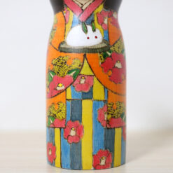 Fumio Tomidokoro Kokeshi Doll Snow Rabbit Kimono
