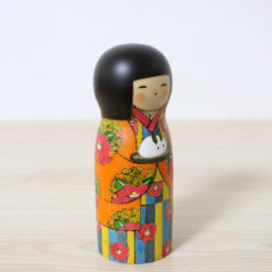 Fumio Tomidokoro Kokeshi Doll Snow Rabbit Right